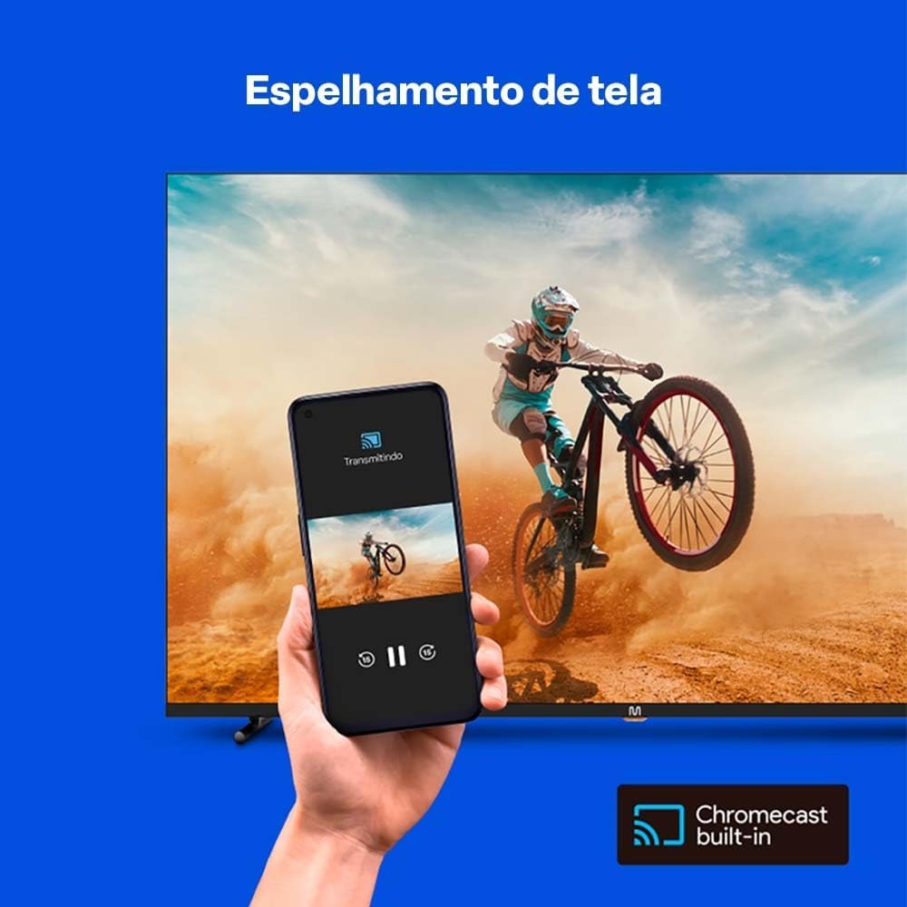 Smart TV QLED 55" 4K Multi Android 3HDMI 2USB 5