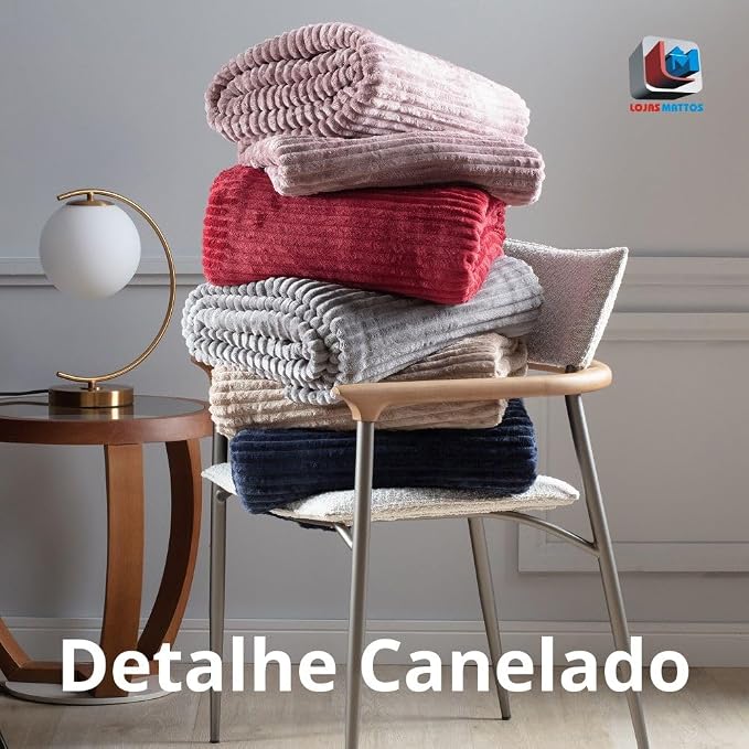 Cobertor Luster Canelado Casal 3