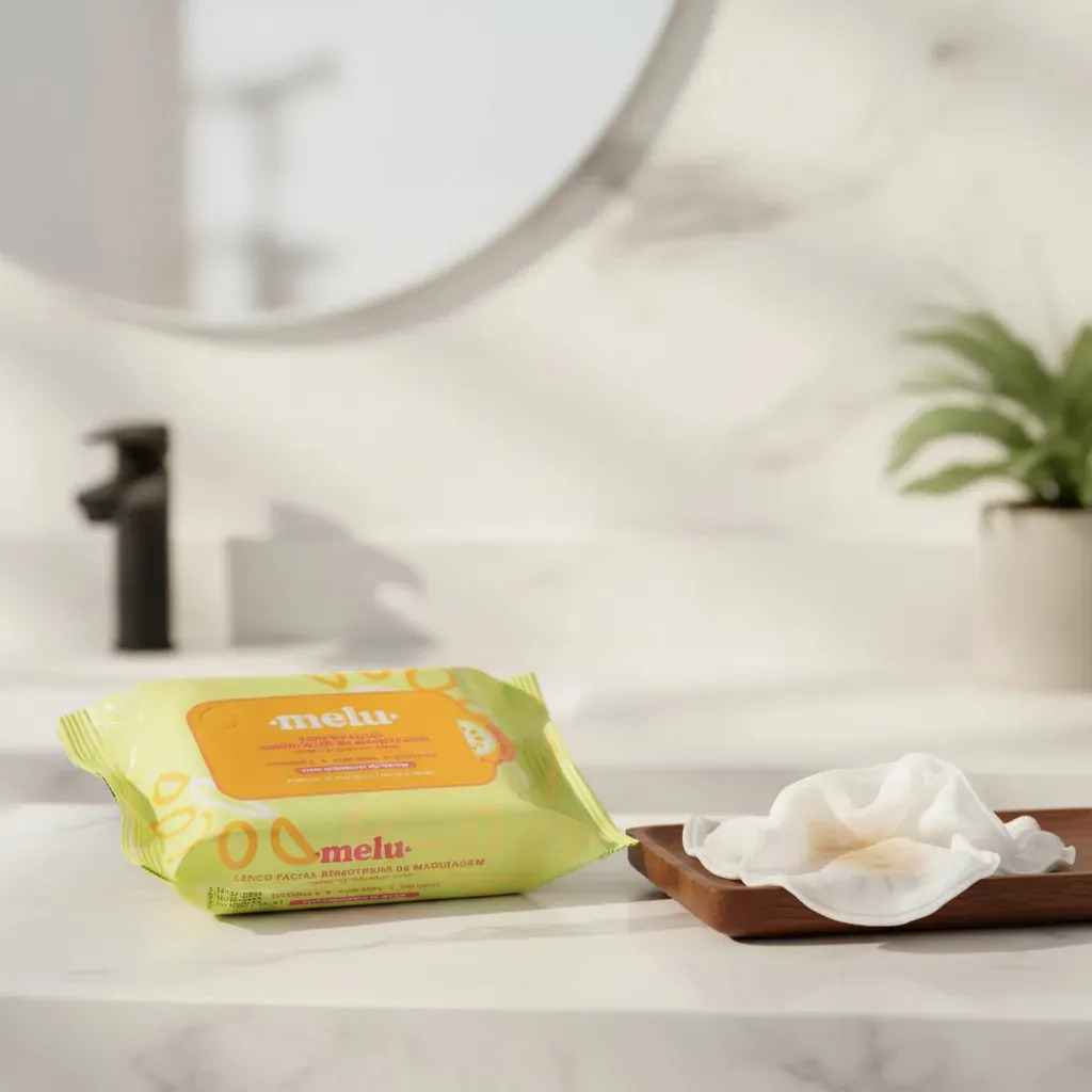 Lenço Facial Removedor de Maquiagem Melu 4