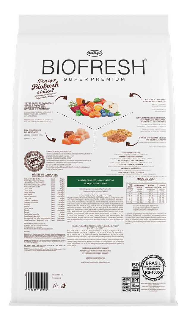 Biofresh Cão Adulto Raças Minis e Pequenas 4