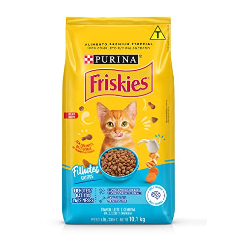 Friskies Gatos Filhotes Frango, Leite e Cenoura 1