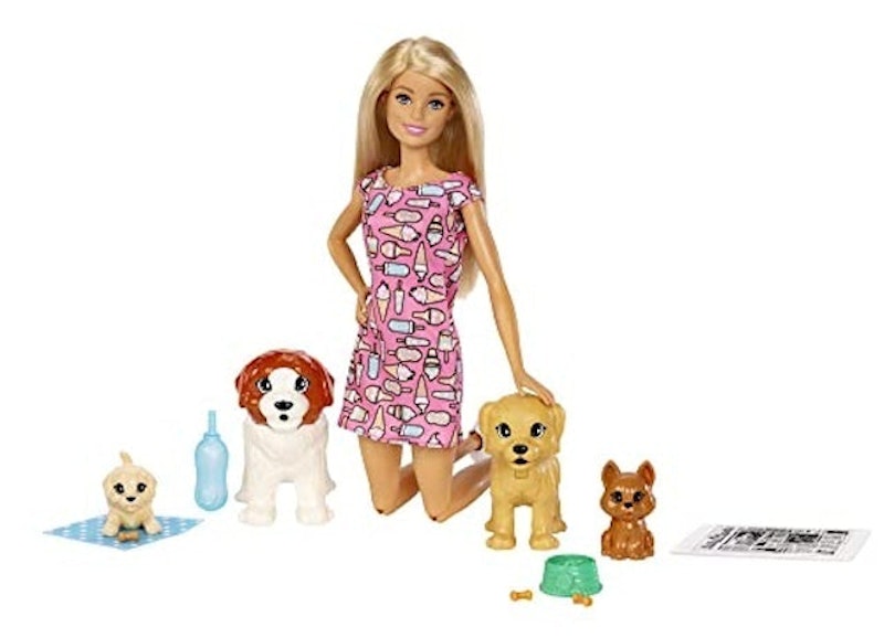 Barbie original moda loira cabelo cor bloco roupa com cintura