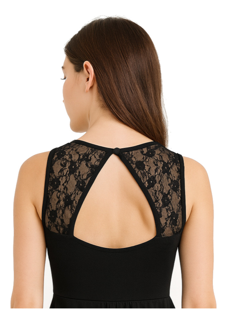 Vestido Curto Feminino Preto sem Bojo 2