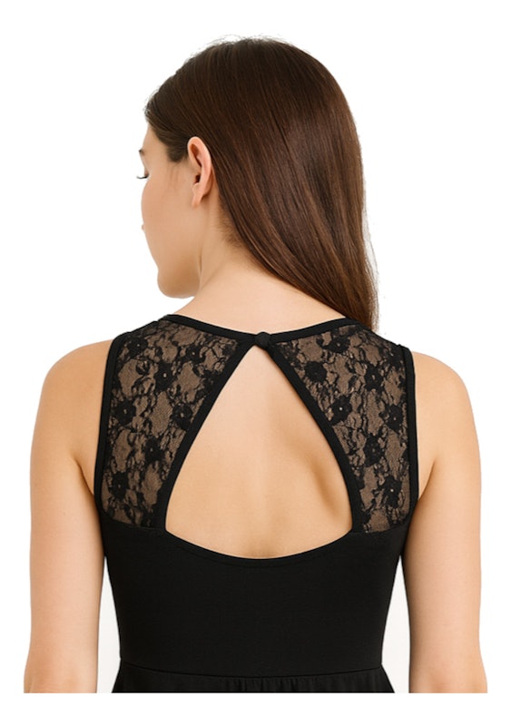 Vestido Curto Feminino Preto sem Bojo 2