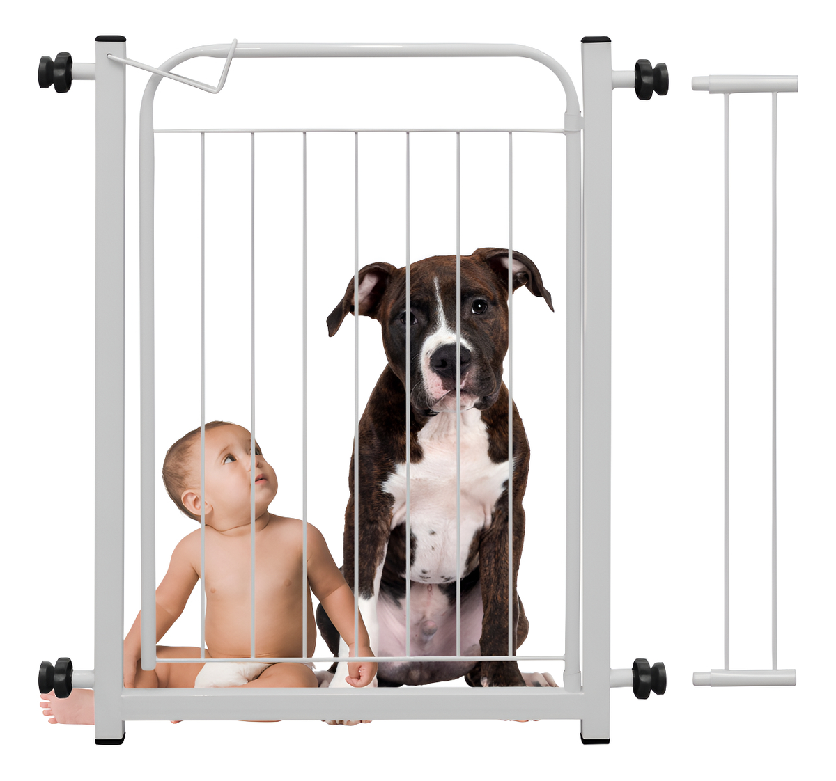 Portão para Cachorro e Crianças de 80 cm com Prolongador 1