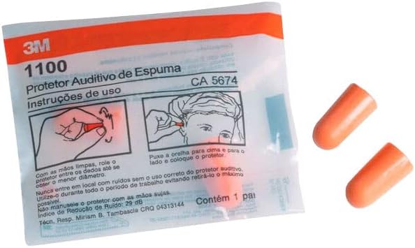 Protetor Auricular de Espuma 3M 1100 4