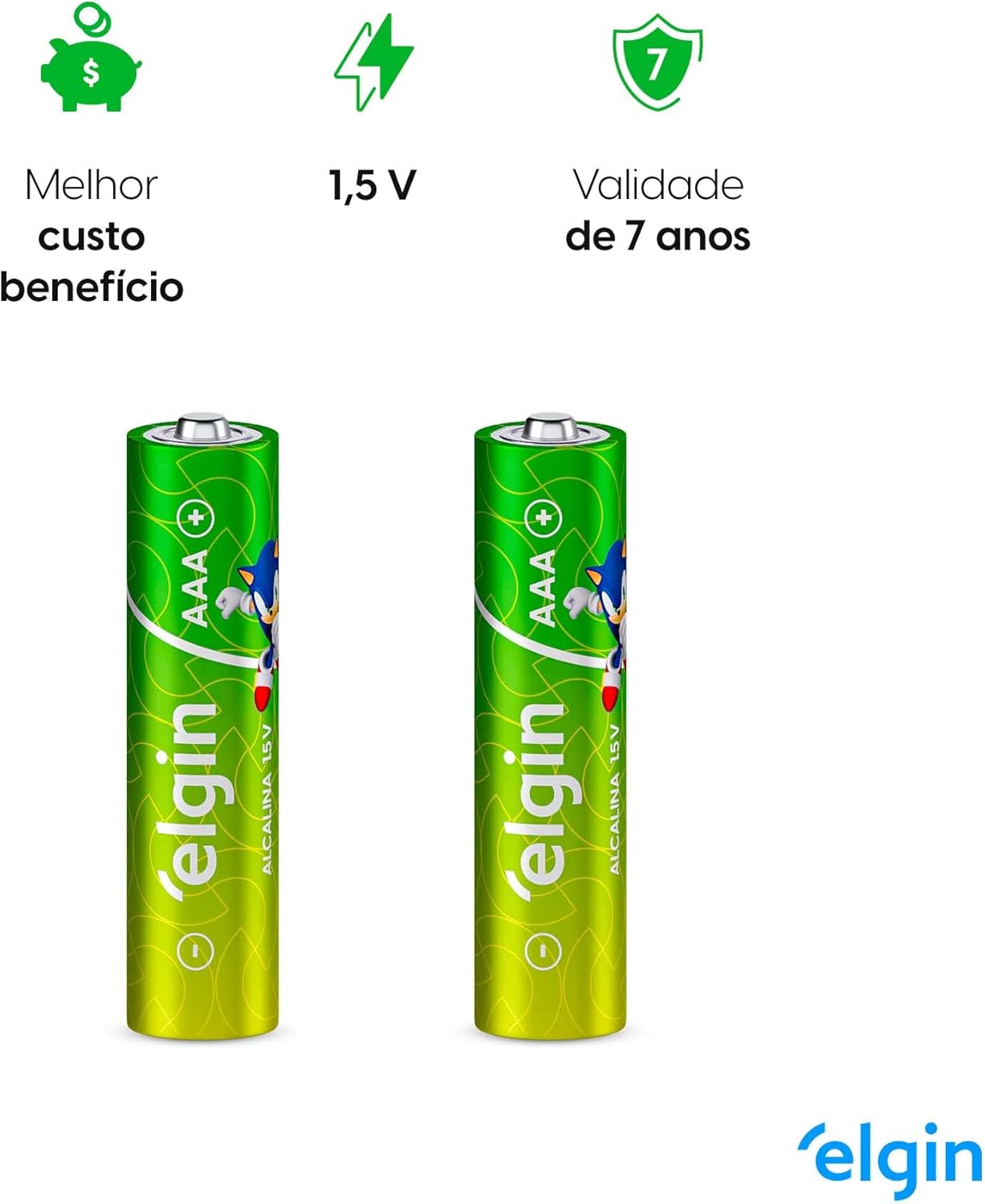 Pilha Alcalina AAA Palito 3