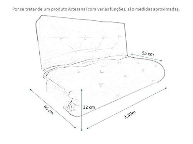 Colchão Futon Casal Dobrável Sofá-cama 3