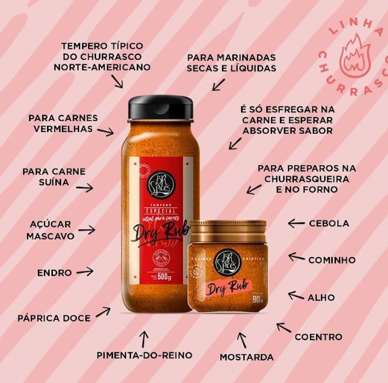 Tempero Pote BR Spices Dry Rub 90g 3