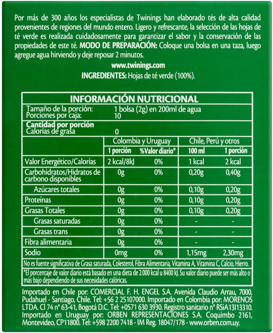 Chá Verde Twinings 3