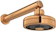 DECA Chuveiro com Tubo Reto de Parede Acqua Plus Red Gold 1