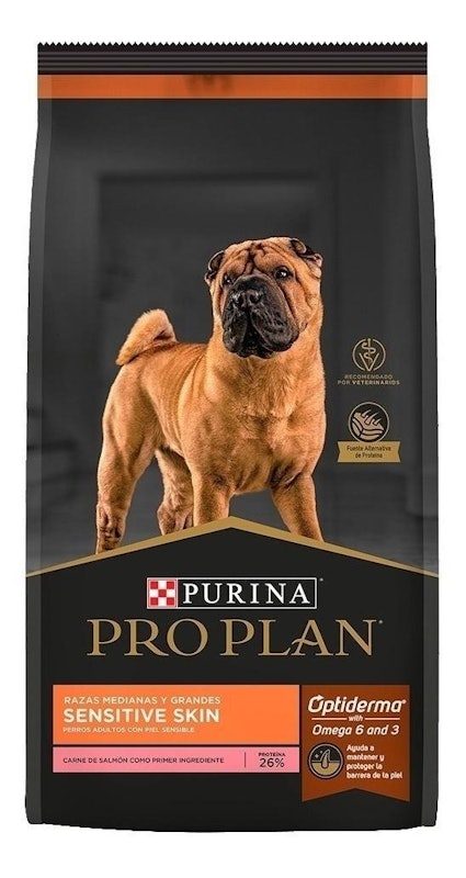 PRO PLAN Pele Sensível para Cão Adulto Médios e Grandes Sabor Salmão 1