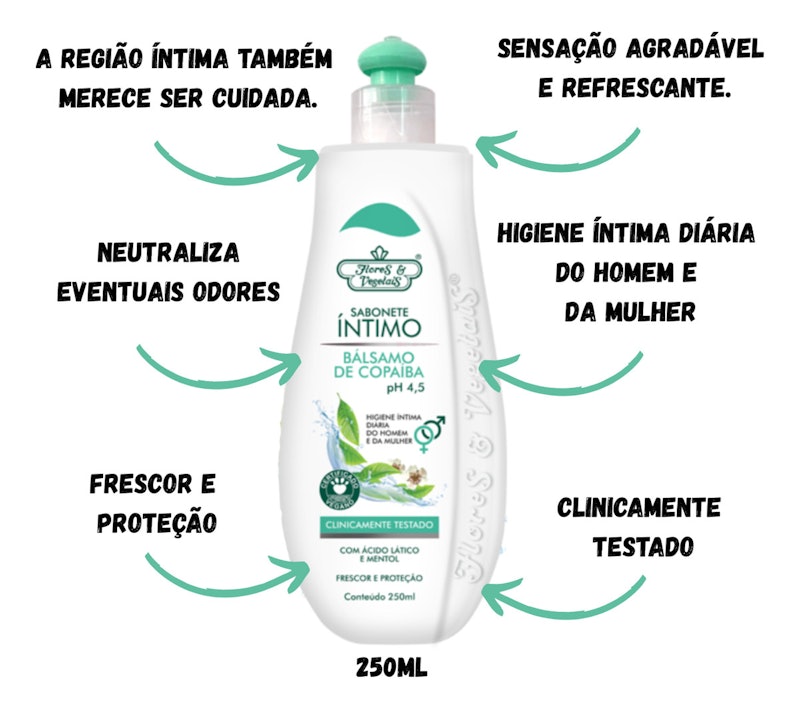 Sabonete Íntimo Bálsamo de Copaíba Flores & Vegetais 2