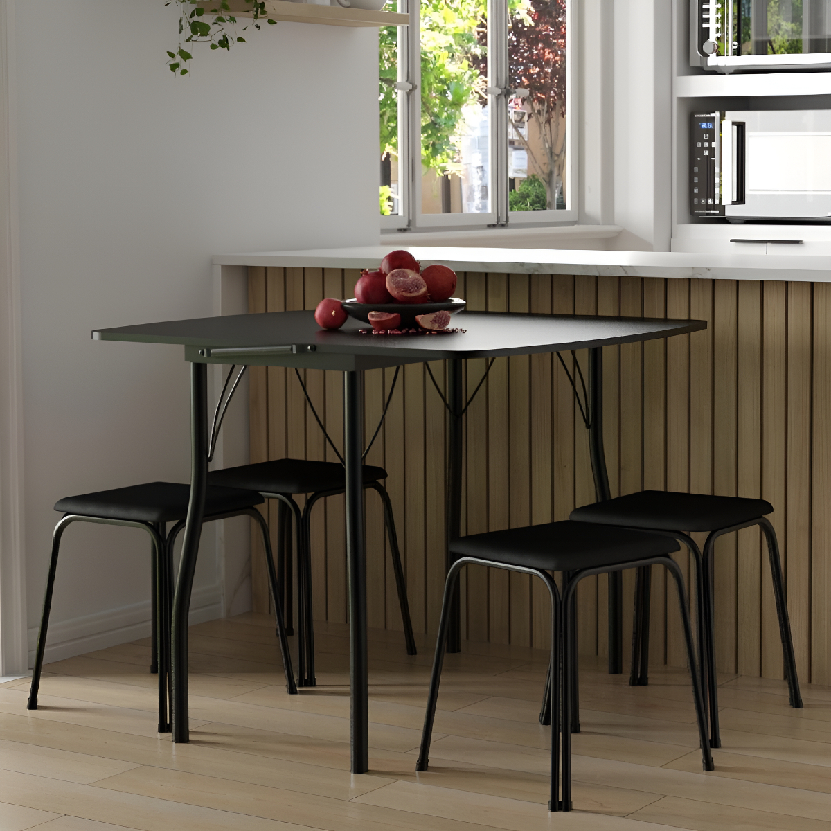 Conjunto Mesa Extensível com 4 Banquetas 2
