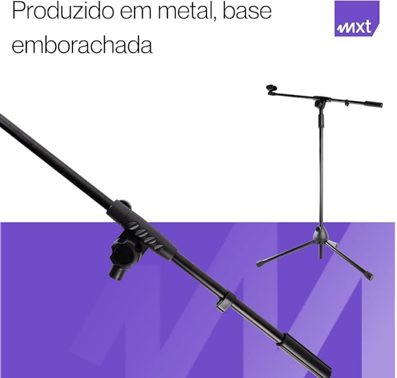 Pedestal para Microfone Girafa com Cachimbo 5