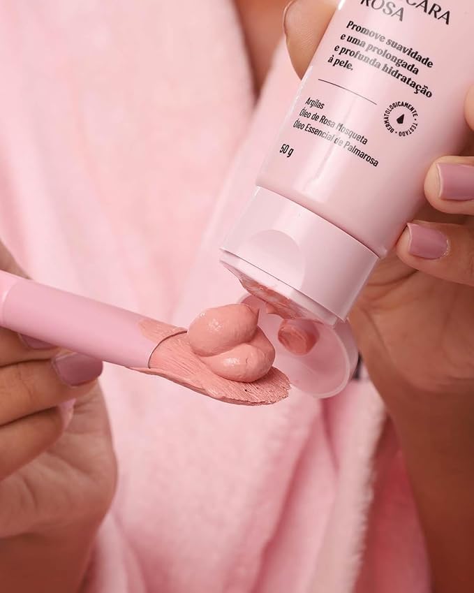 Máscara Facial Rosa 50 g 3