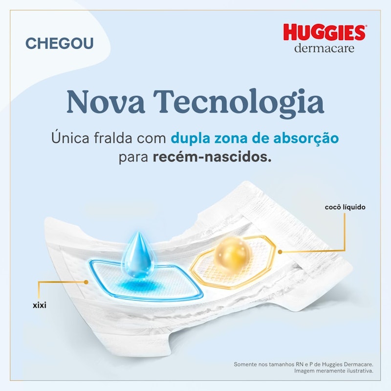 Fralda Huggies Premium Dermacare RN 2