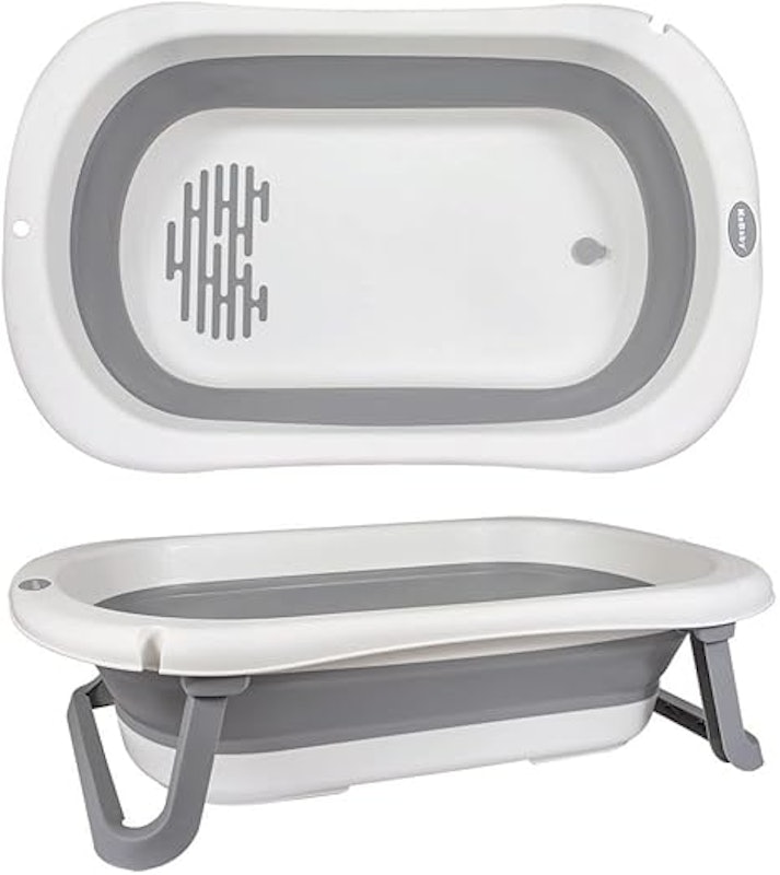 Super Banheira Infantil Antiderrapante KaBaby Cinza 1
