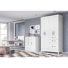 Quarto de Solteiro Completo Moval