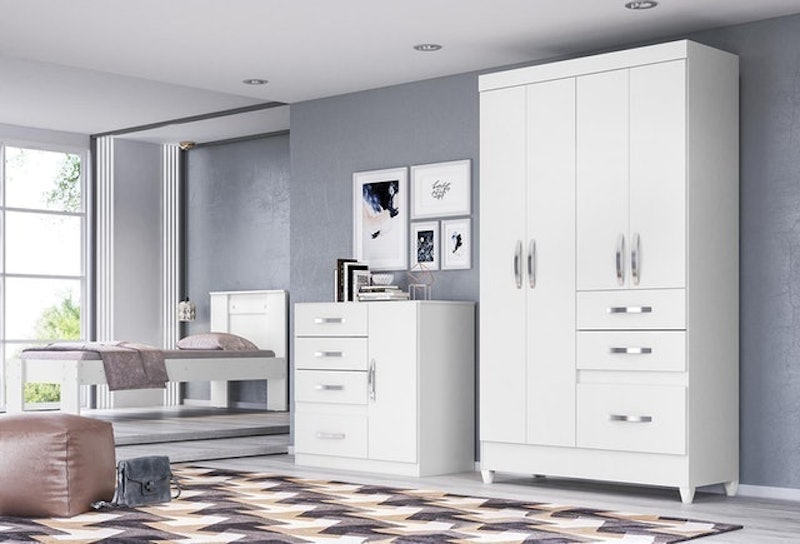 Quarto de Solteiro Completo Moval 1