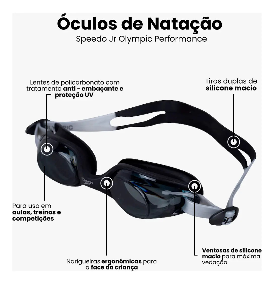 Óculos para Natação Junior Olympic 2