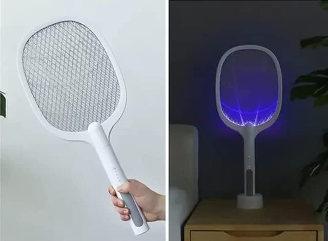 Raquete Elétrica Recarregável Bivolt Mata Pernilongos e Moscas Surdefens 5
