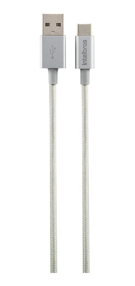 Cabo USB - USB-C 1,5 m Nylon Branco Intelbras EUAC 15NB 3