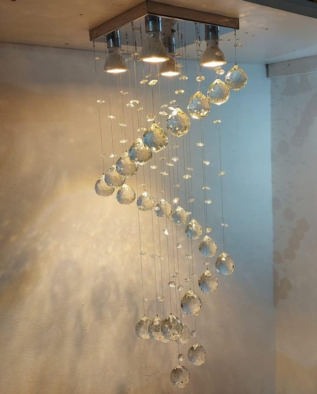Lustre Espiral de Cristal 2
