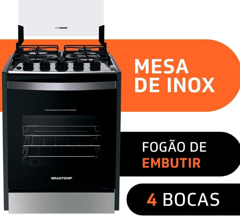 Fogão Brastemp 4 Bocas de Embutir 2
