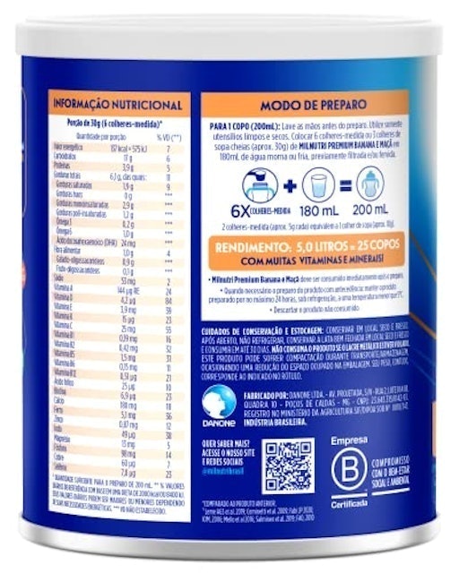 Composto Lácteo Milnutri Vitamina de Frutas 760G 4
