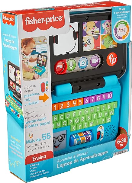 Laptop de Aprendizagem Aprender e Brincar Brinquedo para Bebês 3