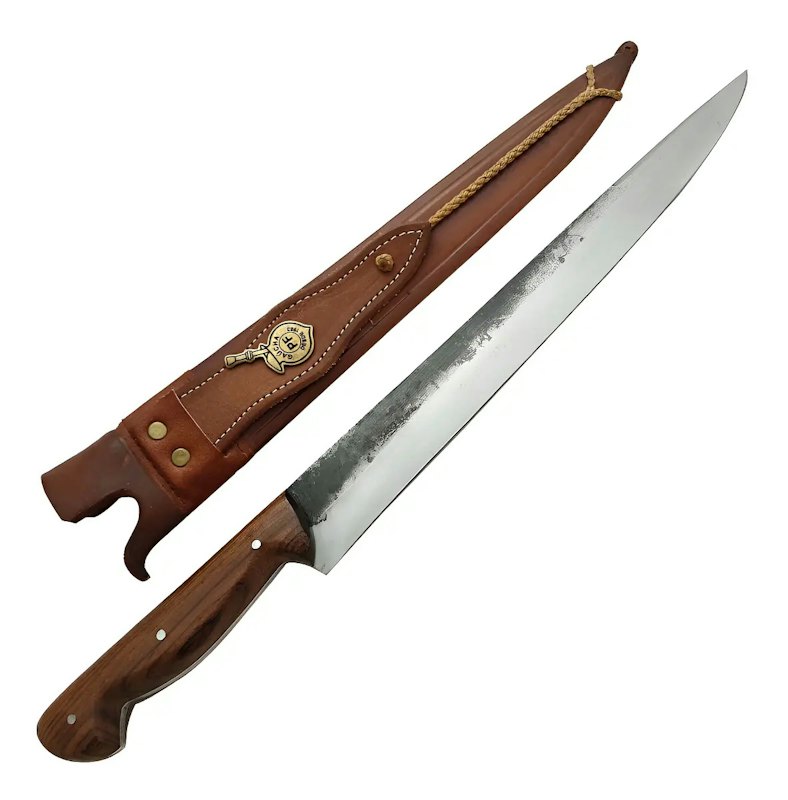 Faca Artesanal Javalizeira 12" em Aço Carbono 1070 Brut Forge Facas Gaúcha 1