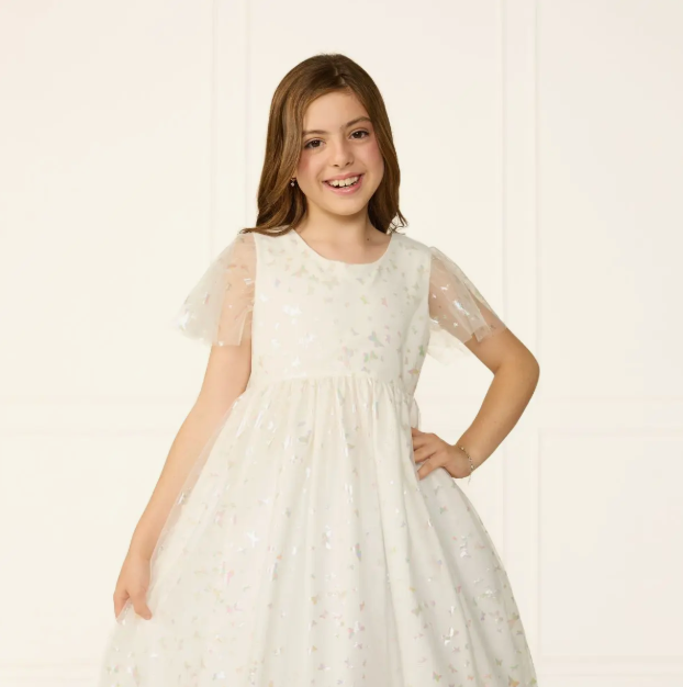 Vestido Borboletinha Off White 4