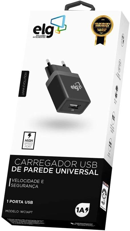 Carregador de Parede Universal 1 Saída USB 3