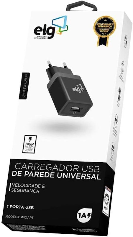 Carregador de Parede Universal 1 Saída USB 3