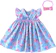 MUNDO NINA KIDS Vestido de Bebê Menina Floral Luxo 1