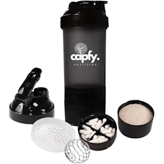 Coqueteleira Academia 500 ml com 3 Compartimentos