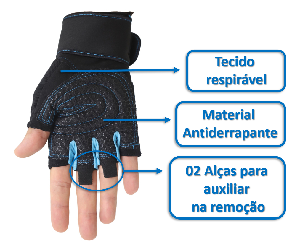 Luva de Academia Meio Dedo 4