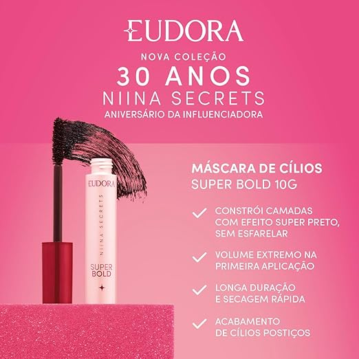 Máscara para Cílios Super Bold Niina Secrets 3