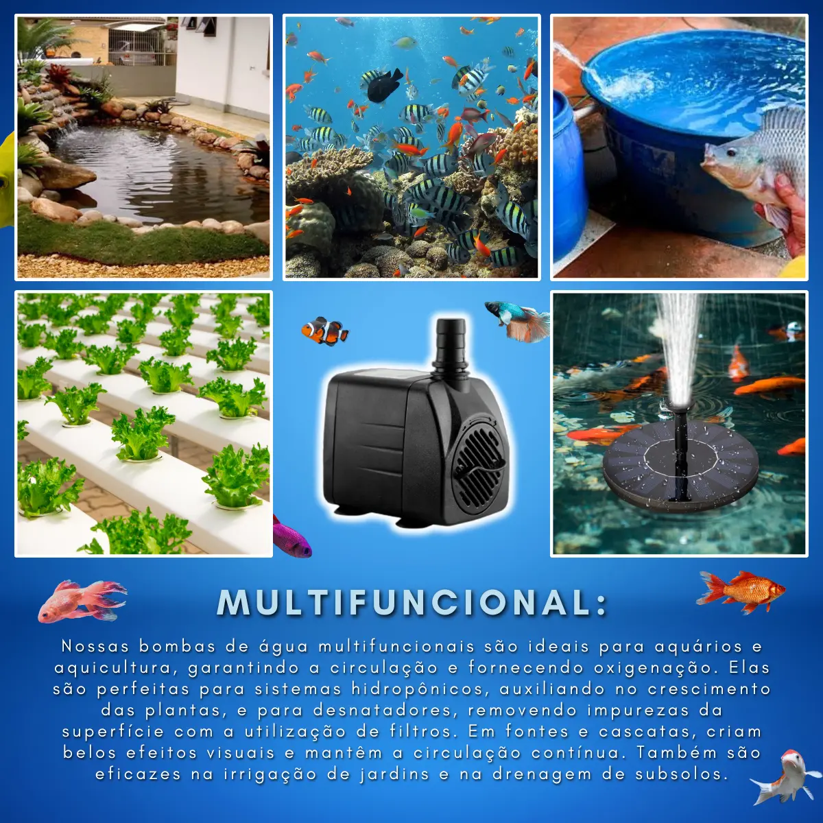 Bomba Submersa 2000 L/h 4