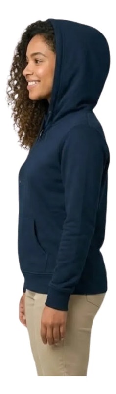 Blusão Básico Feminino com Capuz Moletom Stretch Flanelado 4