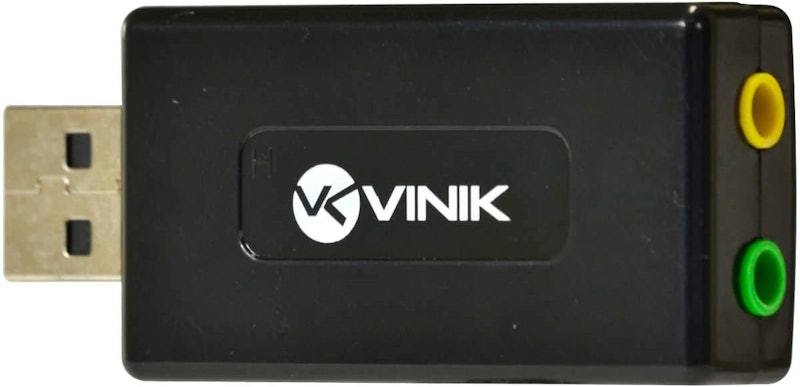 Adaptador VINIK Placa de Som USB 7.1 Canais Virtual AUSB71 4