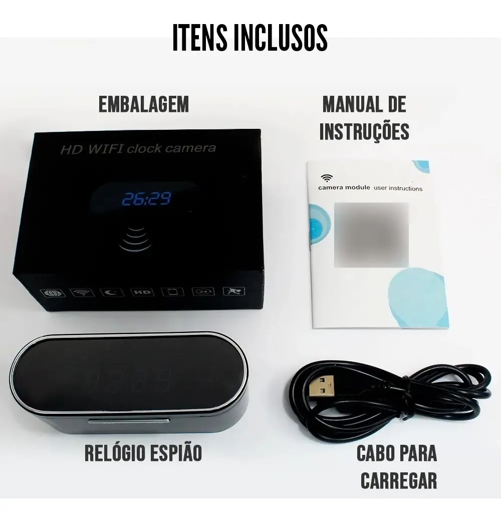 Câmera Espiã no Relógio Antsir 2