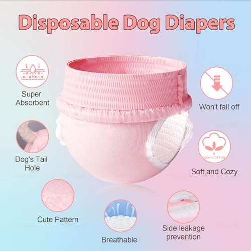 Fraldas Descartáveis para Cães Fêmeas 5