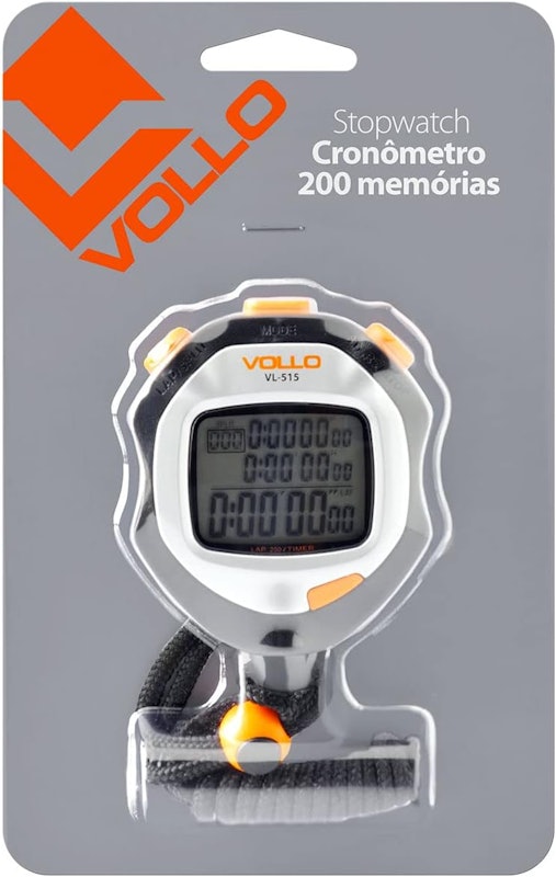 Cronômetro Digital Profissional 200 Memórias Vollo 3