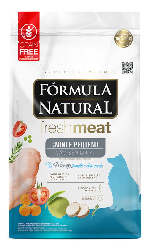 Fórmula Natural Super Premium Fresh Meat Cão Sênior Portes Mini e Pequeno 1