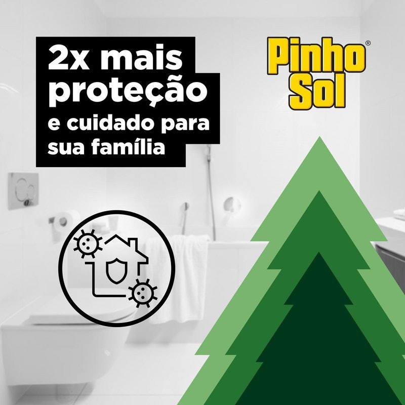 Pinho Sol Desinfetante 2x Poder Fragrância Suave 3