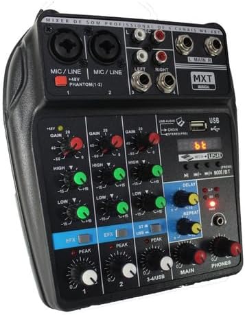 Mesas de Som 4 Canais MX-4BT 3