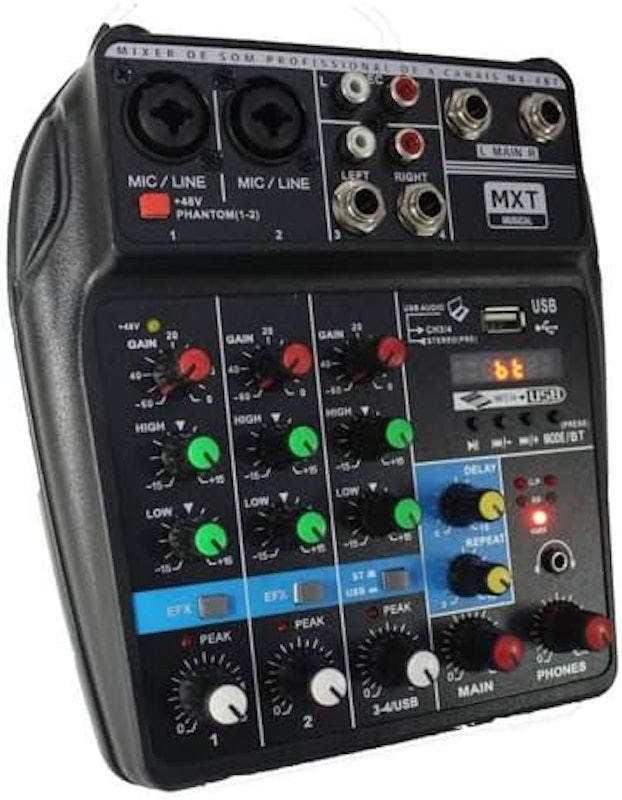 Mesas de Som 4 Canais MX-4BT 3
