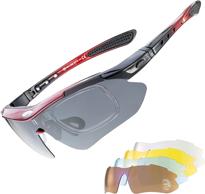 Óculos de Ciclismo 5 Lentes Polarizado Rockbros Cronos 1